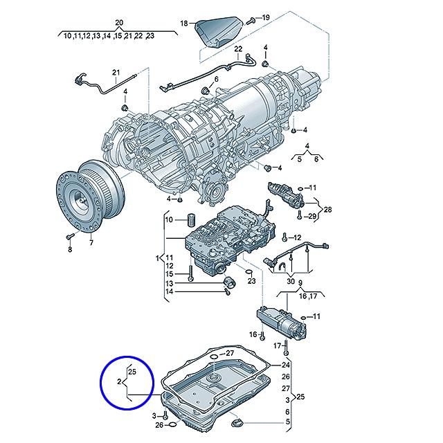 0D5 AT ミッションオイルパン オートマ オイルパン ASSY フィルター ストレーナー AUDI S4/RS4 8WCWGF 8WDECF S5/RS5 F5CWGF F5CWGL F5CWGC F5DECF F5DECL | Audi | 01