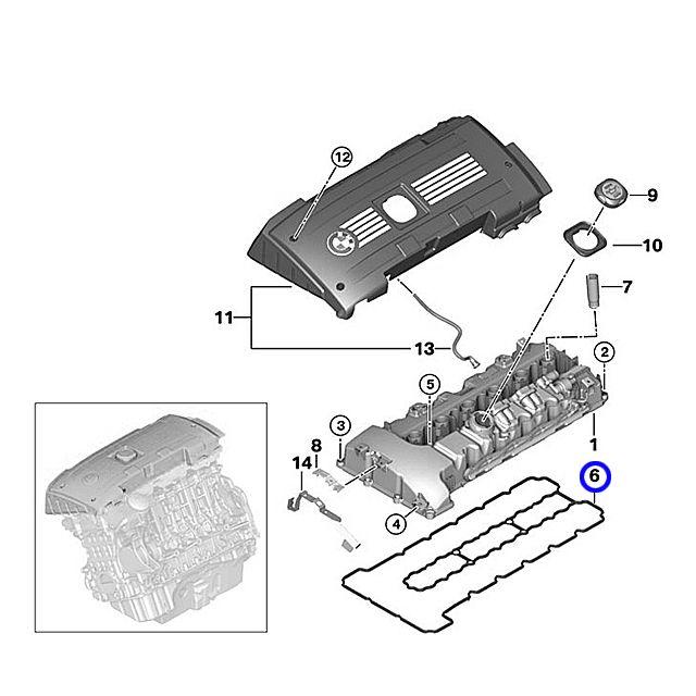 BMW タペットカバー パッキン BMW 7シリーズ F01 F02 740i 740Li KA30