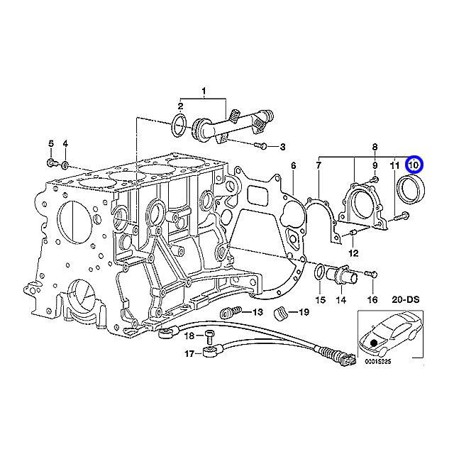 クランクシール リア BMW 3シリーズ E36 318i 318is 318ti 320i 323i 325i 328i M3 M3.2 M40 M42 M43 M44(直4) M50 M52 S50(直6)エンジン｜hujitashokai｜02