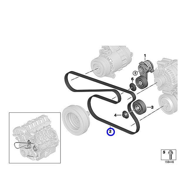 専用ページです。 自動車 ファンベルト(1本) BMW 5シリーズ E60 E61 525i 530i 530xi N51