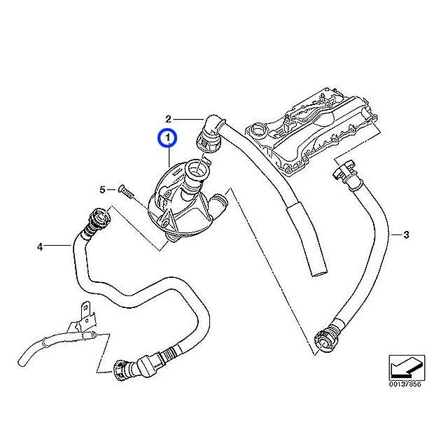 BMW オイルセパレーター 3シリーズ E90 E91 320i VA20 VR20 N46 直4 