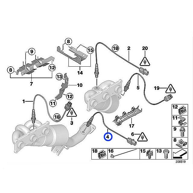 BMW O2センサー ラムダセンサー BMW E82 E87 E90 E91 E92 E93 X1(E84