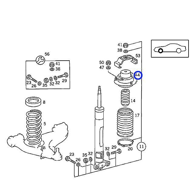 Mercedes-Benz（メルセデス・ベンツ） アッパーマウント フロント W124 