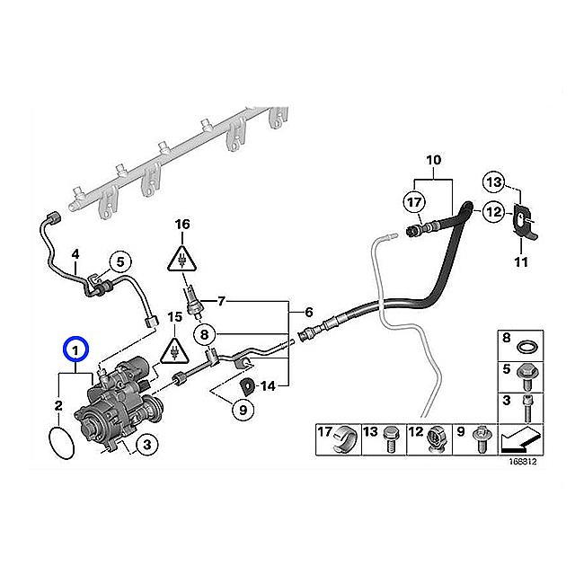 BMW 高圧ポンプ ハイプレッシャーポンプ BMW 3シリーズ E90 E91 E92