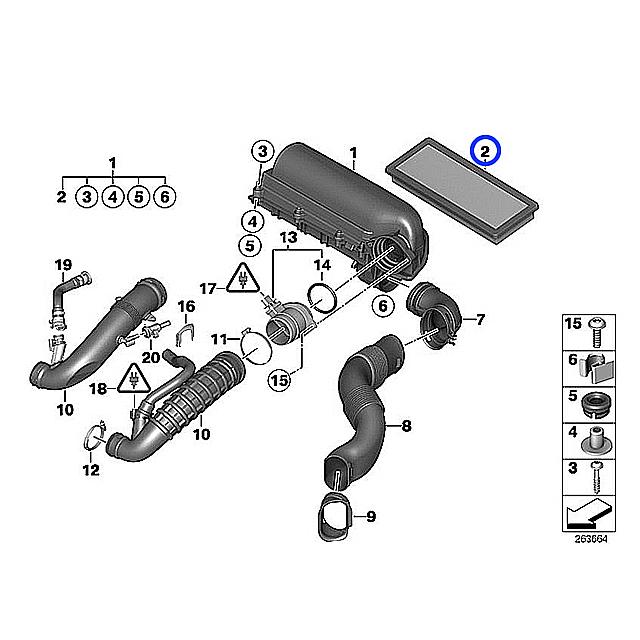 MINI（ミニ） エアフィルター R55 R56 R57 R58 R59 R60 R61 クーパーS