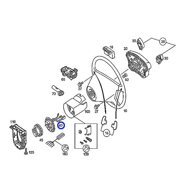 純正 ステアリング アングルセンサー メルセデスベンツ Aクラス W169 A170 A180 A200｜hujitashokai｜02