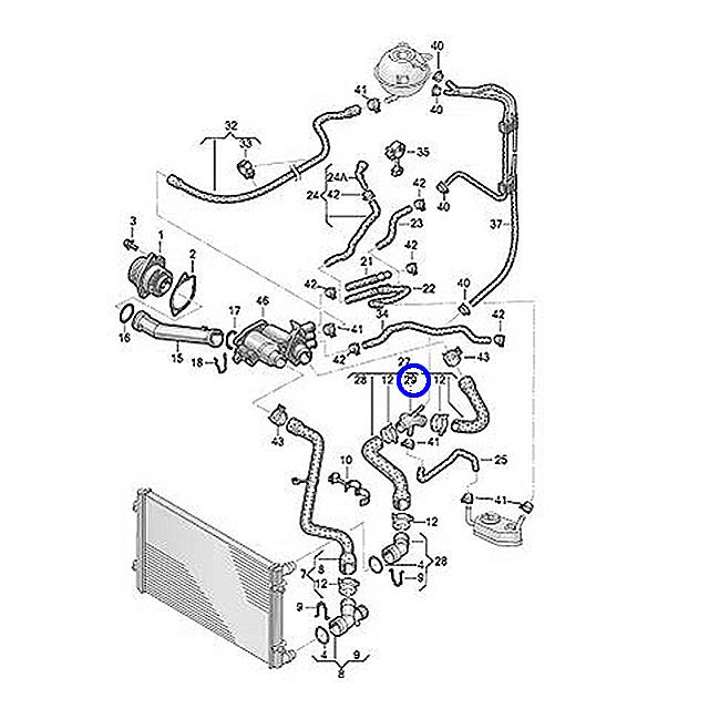Audi（アウディ） ホースアダプター ウォーターフランジ TT 8NAPXF
