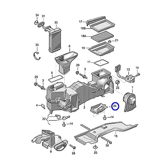 Audi（アウディ） エアコン ブロアレジスター A3 8L ヒーター