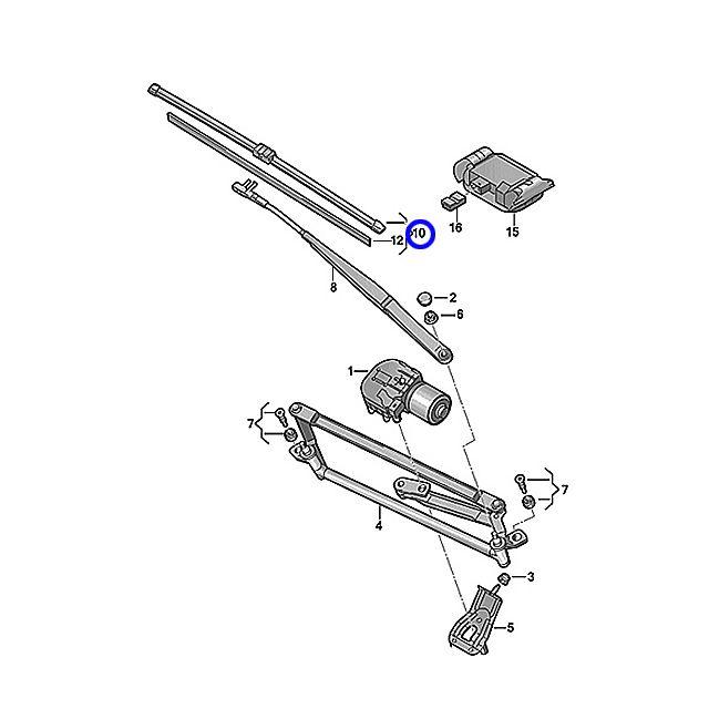エアロワイパーブレード フロント 左右セット フォルクスワーゲン ゴルフ5 1KAXX 1KBLG 1KBLP 1KBLX 1KBMY 1KBUBF 1KBYD 1KCAX 右ハンドル車 GOLF5 | フォルクスワーゲン | 01