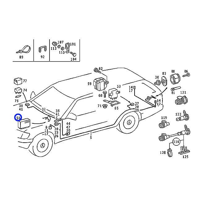 Mercedes-Benz（メルセデス・ベンツ） リレー 12V 35A 13ピン Eクラス