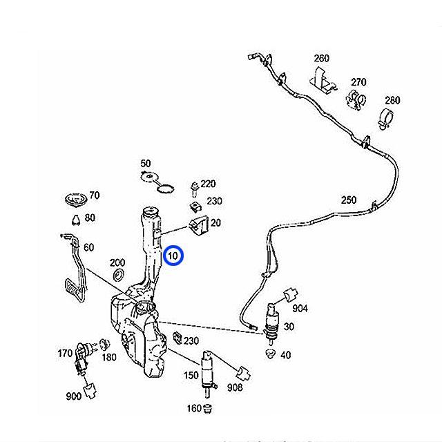 純正 ウォッシャータンク メルセデスベンツ Eクラス W212 E220D E250 E300 E350 E350D E400 E550 E63AMG E63AMG S : 2048690400 p04 : 藤田商会
