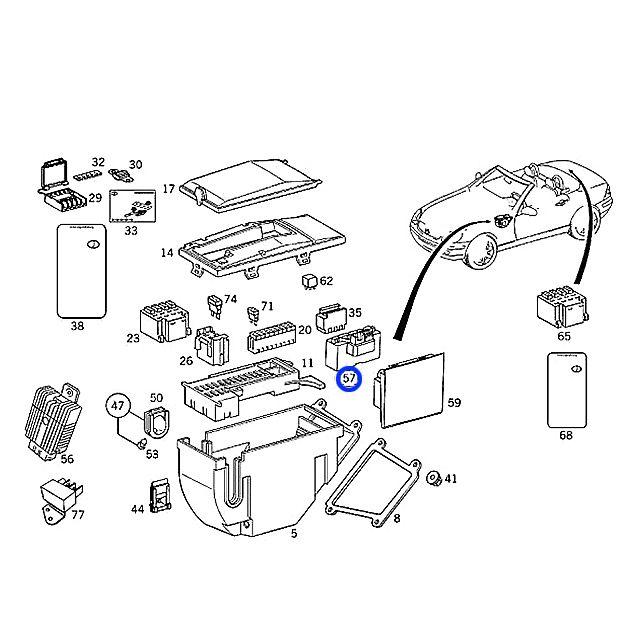 メルセデス・ベンツ　W124等　純正付属品　アクセサリーBOX　電球・ヒューズ w124 ベンツ ヒューズのおすすめ人気商品一覧 通販 - Yahoo