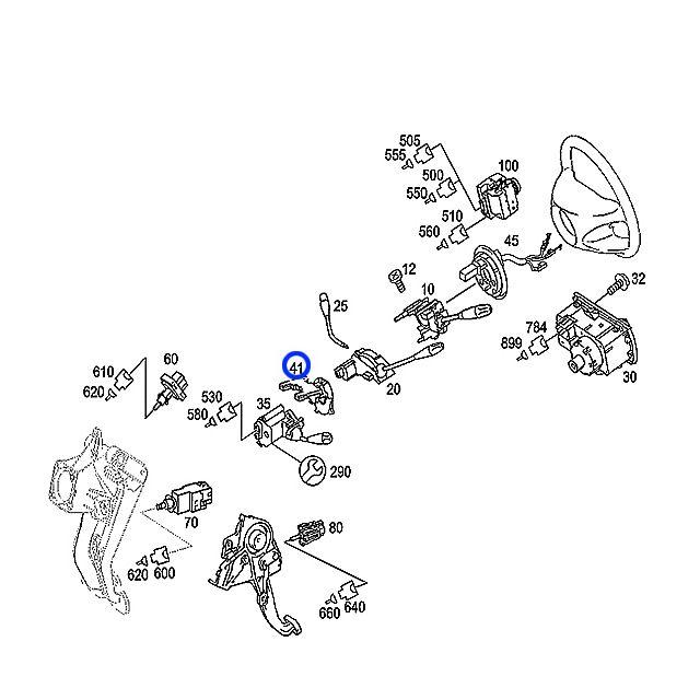 ステアリング アングルセンサー コンタクトリング メルセデスベンツ E