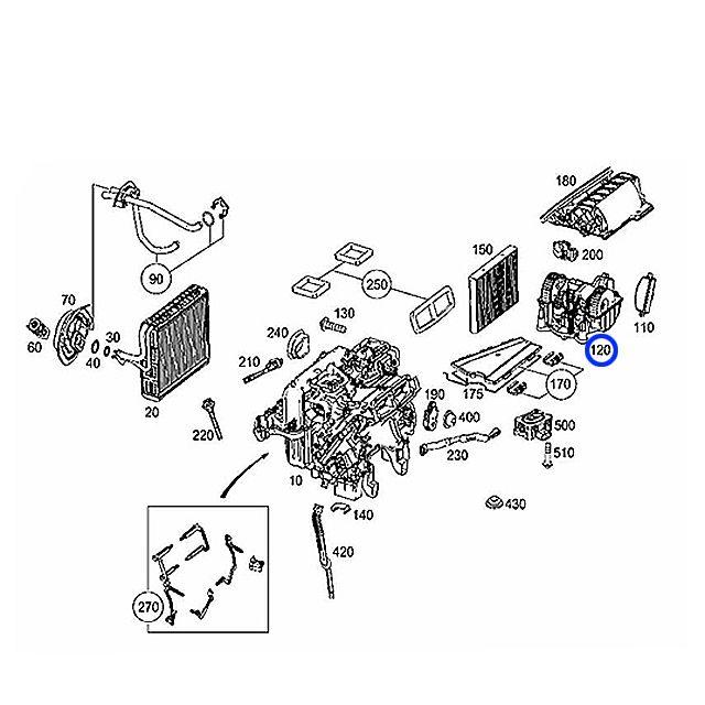 現行　ベンツ　ブロワモーター　新車取り出し部品　W247 W177 A B Mercedes-Benz ベンツ W169 W245 エアコン ブロアモーター