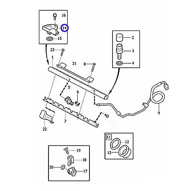 ボルボ エンジン部品　燃料圧力センサー　フューエルプレッシャーセンサー ボルボ フューエルプレッシャーセンサー V50 圧力センサー