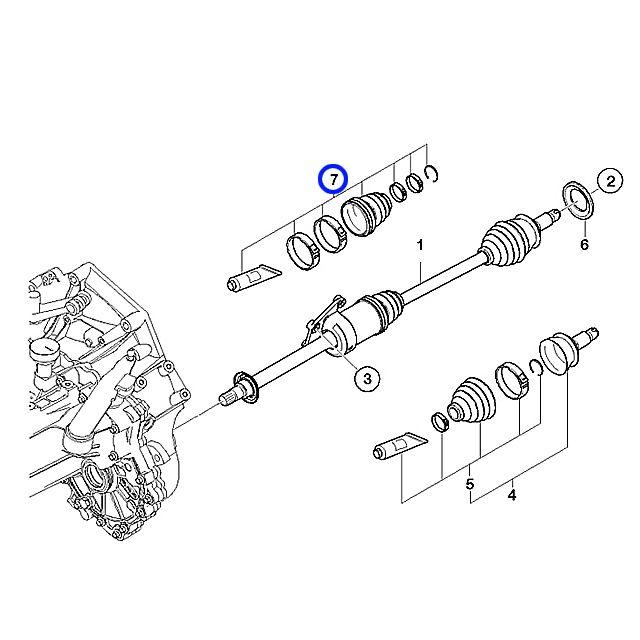BMW MINI R52 ミニ クーパーS 左フロントドライブシャフト BMW ミニ GH-RE16 R53 クーパーS 左フロントドライブシャフト