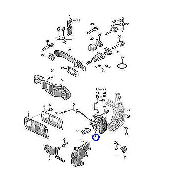 フォルクスワーゲン（Volkswagen） 純正 ドアロック アクチュエーター