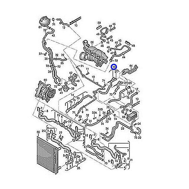 Audi 純正 ウォーターホース アウディ TT 8JCDA 8JCES 8JCESF