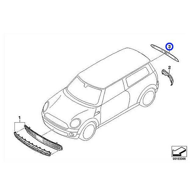 純正　トランクリッド　ハンドルクローム　MINI(ミニ)　R55　ワン　クーパーS　MM16　クーパー　R57　ME14　ZG16　JCWGP　ジョンクーパーワークス　R56　ZF16　ML16　R58　R59