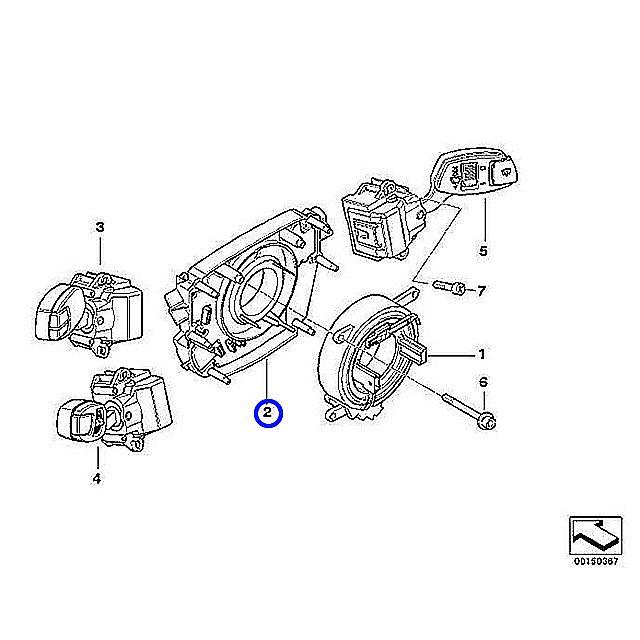 BMW 純正 ステアリング アングルセンサー 6シリーズ E63 E64