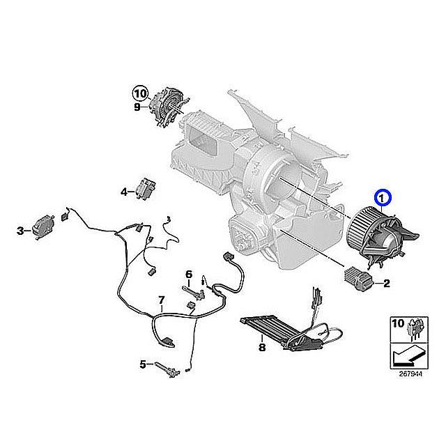 MINI エアコン ブロアモーター MINI(ミニ) R55 R56 R57 R58 R59