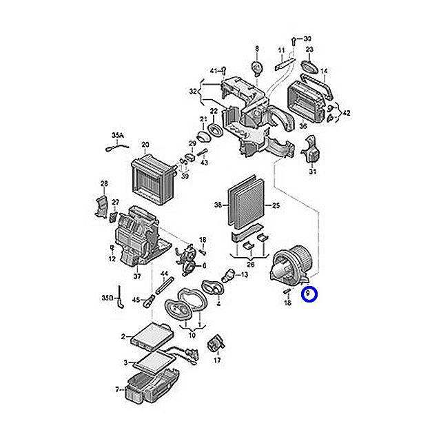 エアコン ブロアモーター フォルクスワーゲン ポロ 9NBBY 9NBJX