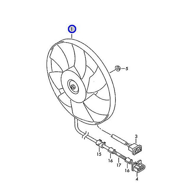 フォルクスワーゲン（Volkswagen） ラジエター 電動ファンモーター 約