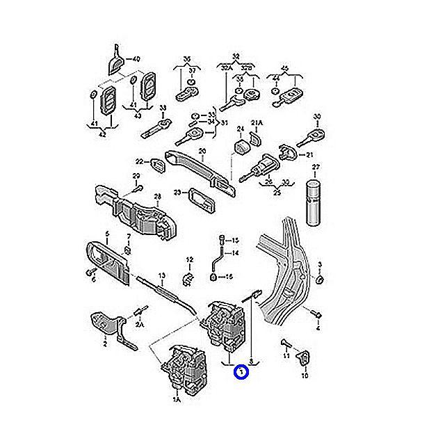 【新品OEM】ニュービートル、ゴルフ４、ポロ等　ドアロックアクチュエーター 新品OEM】ニュービートル、ゴルフ4、ポロ等 ドアロック