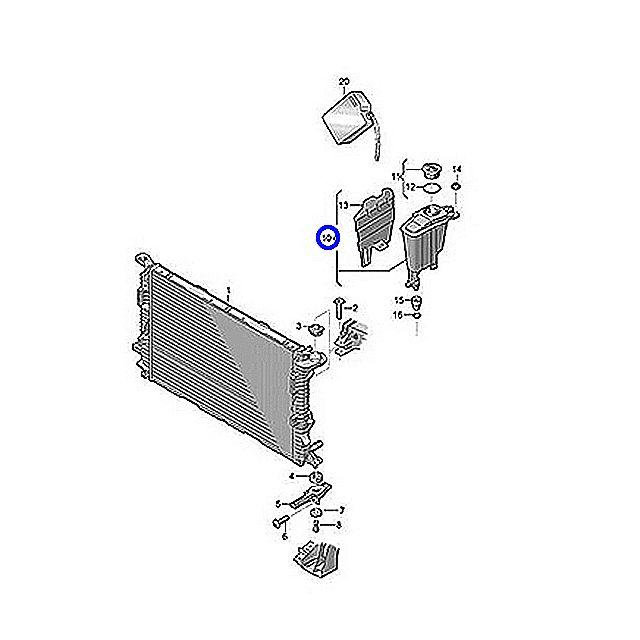 購入いただける ラジエター リザーバータンク アウディ Q5 SQ5 8RCALF 8RCTVF 8RCTXF
