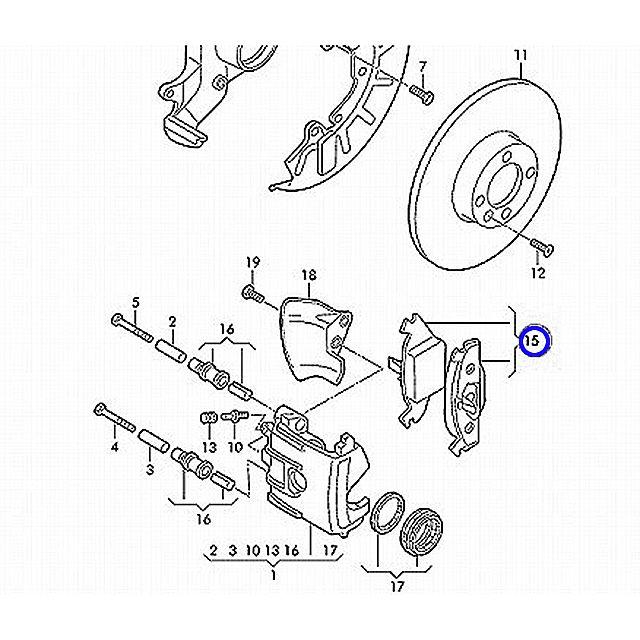 フォルクスワーゲン（Volkswagen） ディスクパッド ブレーキパッド