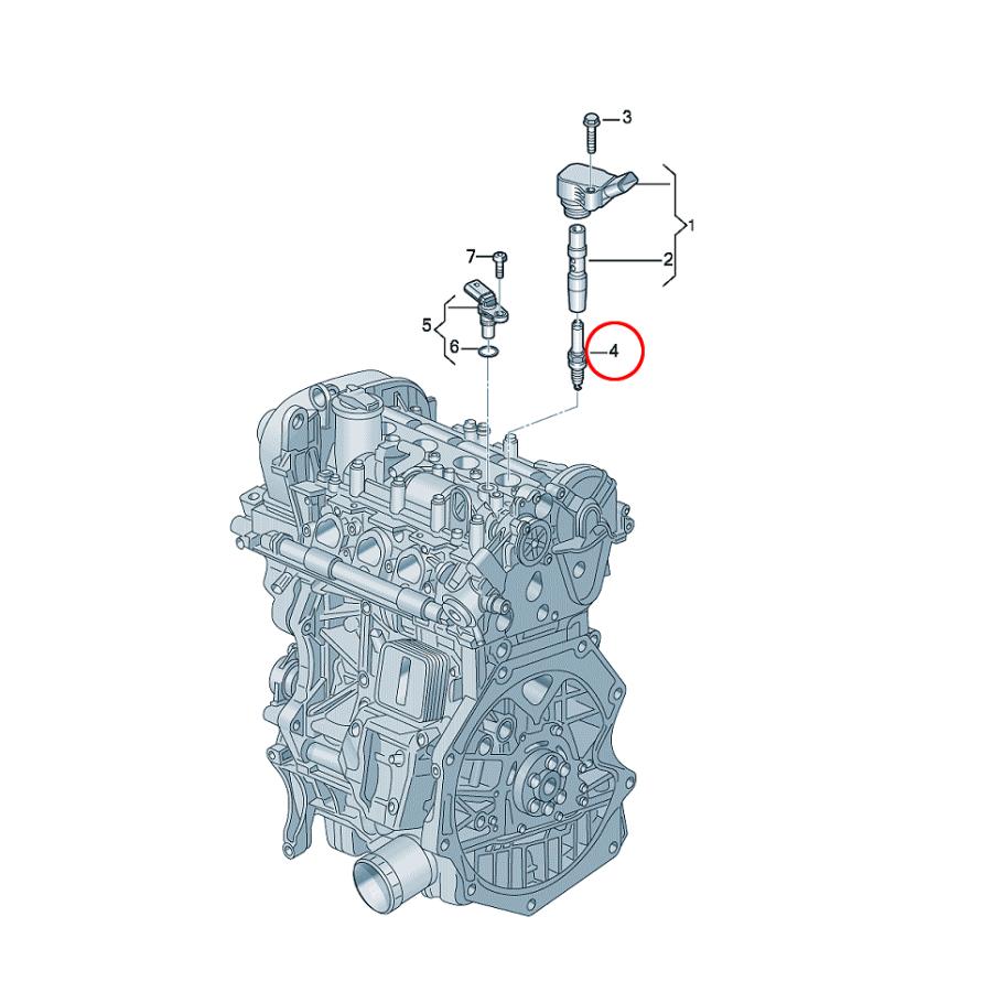 フォルクスワーゲン（Volkswagen） NGK スパークプラグ AUDI A1 8X GB