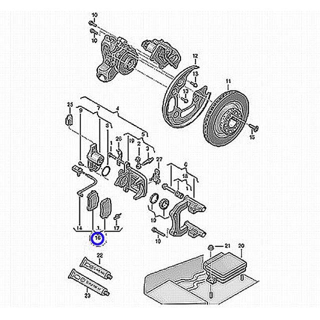 Audi（アウディ） ブレーキパッド リア 左右セット RS5 8FCFSF 8TCFSF