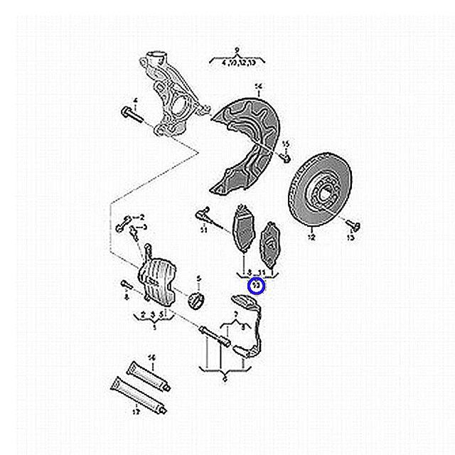 フォルクスワーゲン（Volkswagen） ブレーキパッド フロント 左右