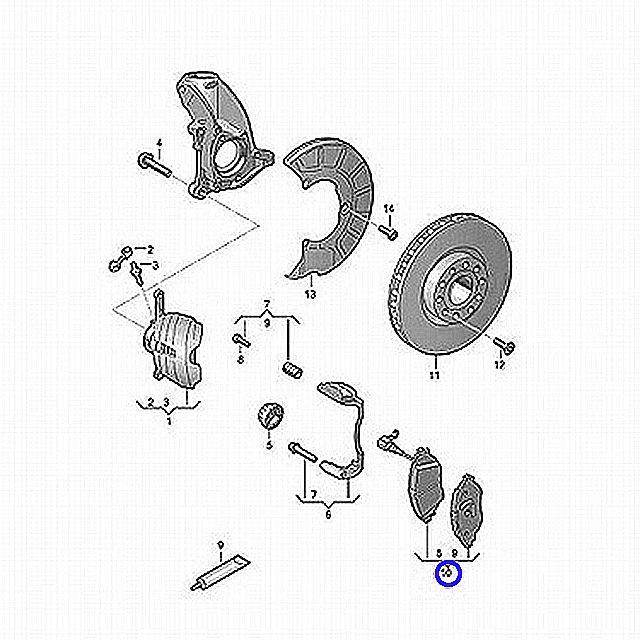 Audi ブレーキパッド フロント 左右セット アウディ S3 8VCJXF