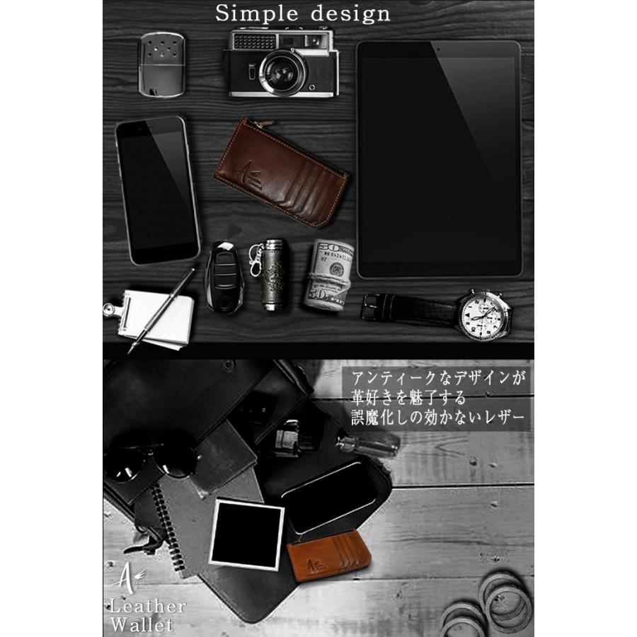 Alettadomani フラグメントケース 本革 スマートウォレット カード