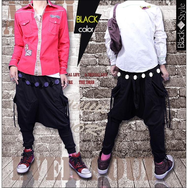 サルエルパンツ メンズ EVERSOUL ドレープ ドレープパンツ ボトムス