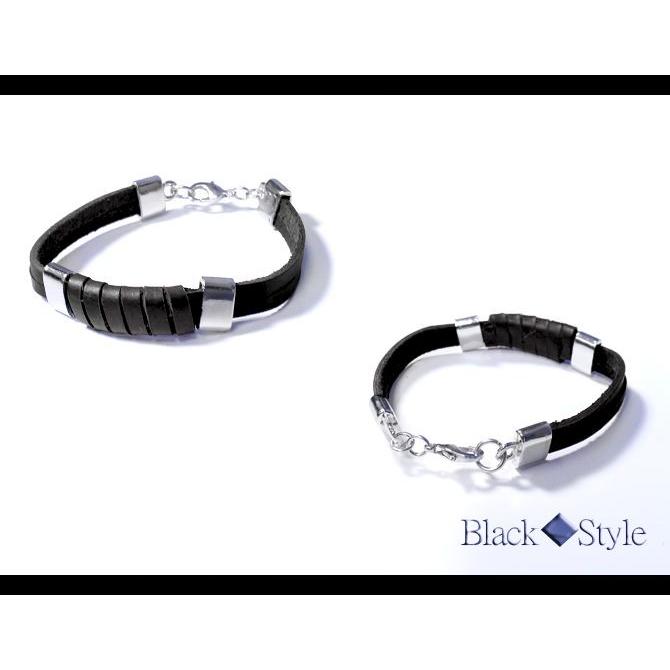 レザーブレスレット メンズ ブレスレット レディース D 4 : ギフト