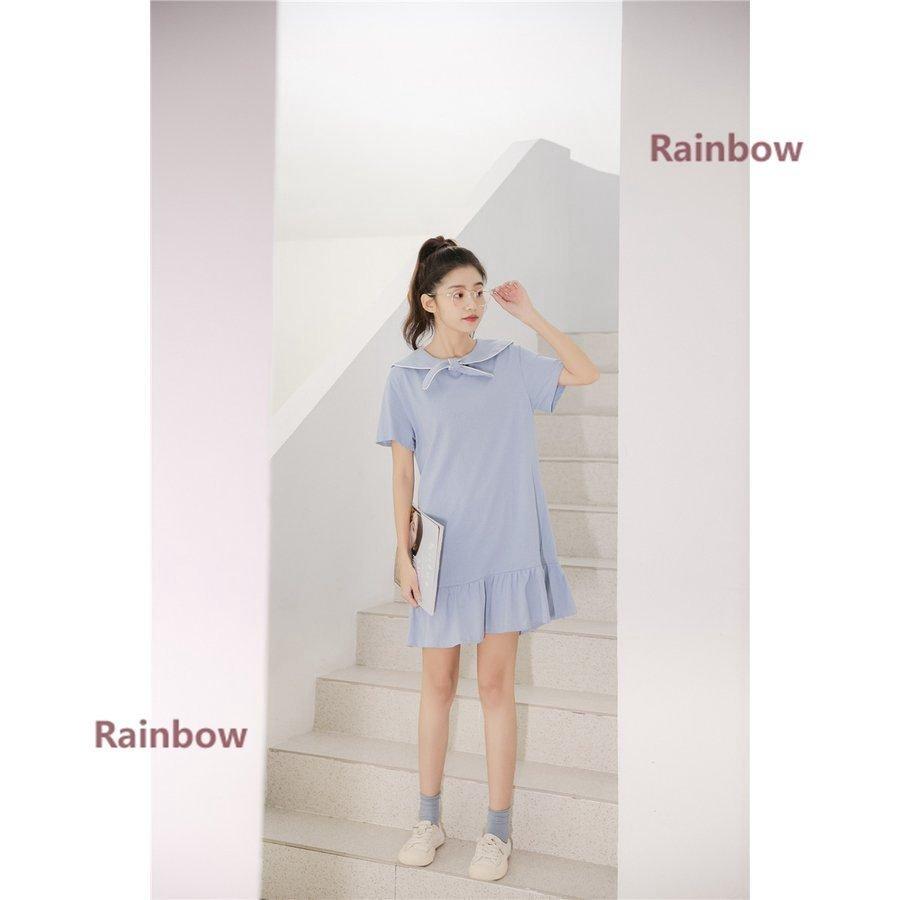 ワンピース レディース 夏 半袖 Tシャツ ひざ上 かわいい フレア ティーンズファッション 中学生 高校生 ファッション 女子 韓国 Pd8e フクロウ商店 通販 Yahoo ショッピング
