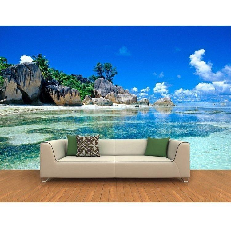 壁紙 3d 自然風景 海 ビーチ カスタム 写真紙 島 海外景色 おしゃれクロス インテリア 装飾 寝室 リビング Peb91 フクロウ商店 通販 Yahoo ショッピング