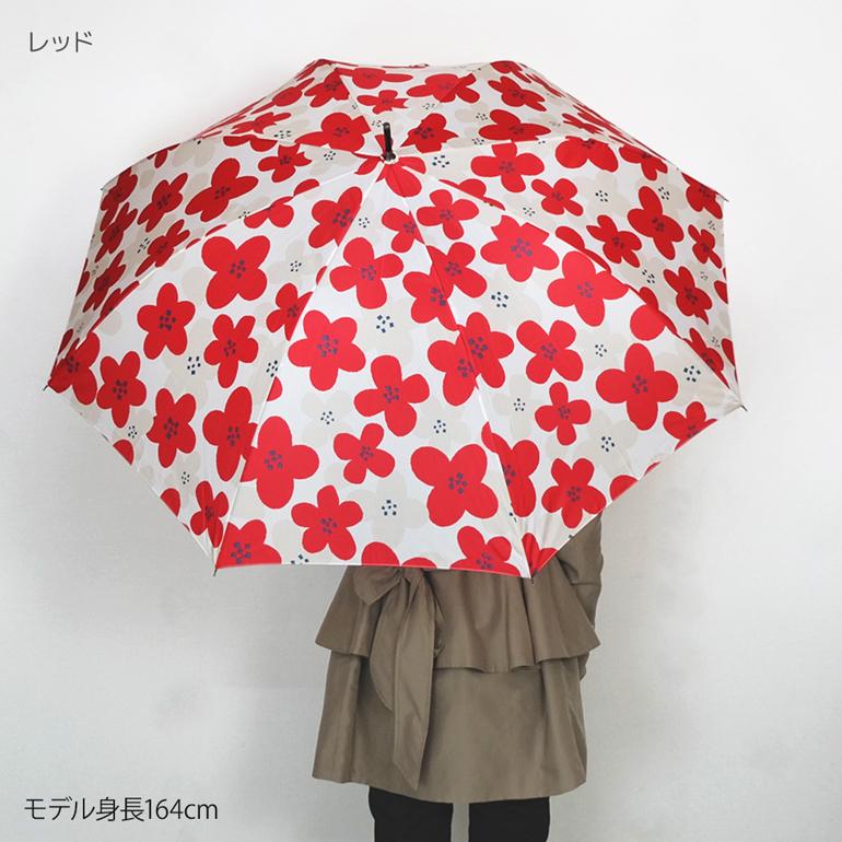 差すだけ華やぐ 2色 フラワー 65cm ジャンプ 傘 大きい傘 軽量