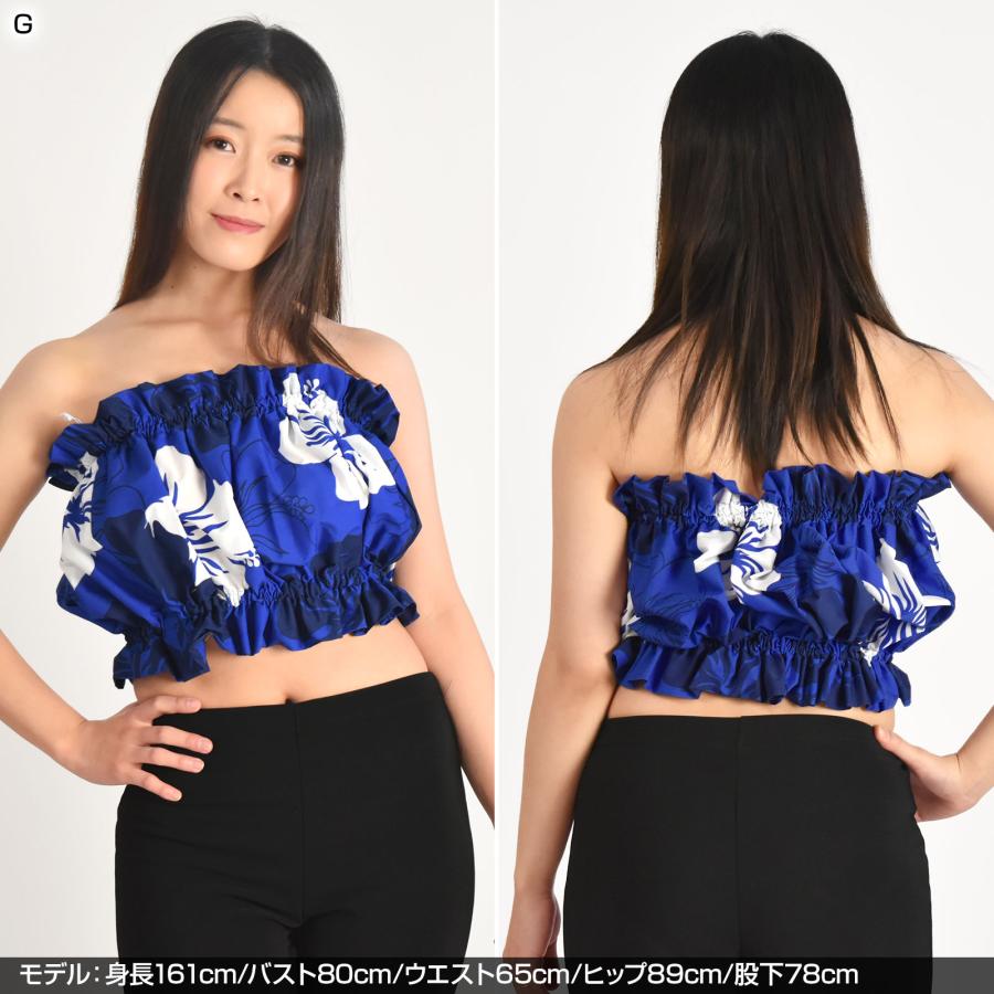ベアトップ フラトップス 柄 シンプル ハワイ チューブトップ