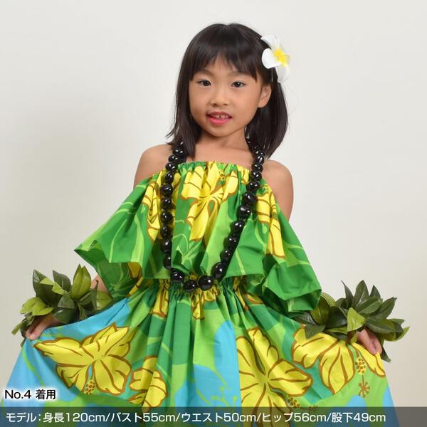 フラダンス衣装 フリル ステージ衣装 ダンス衣装 ハイビスカス柄 フラ