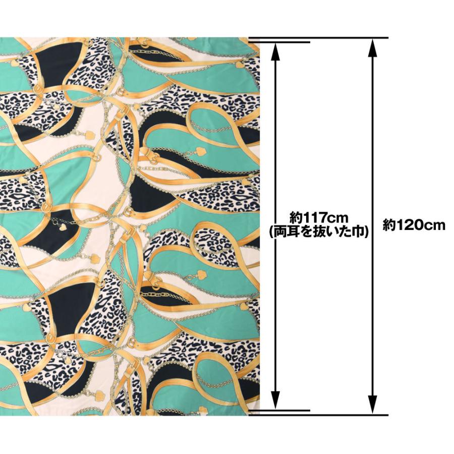 レトロ調チェーン柄サテン生地 Le1151 サテン 生地 スカーフ生地 服地 雑貨生地 ワンピース生地 壁掛け 117cm巾 2mカット済 Kj1151 0 ダンス衣装通販 フラダンスプラス 通販 Yahoo ショッピング