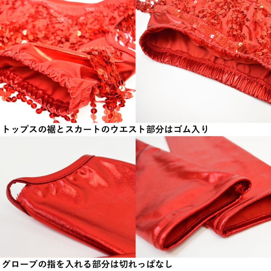 スパンコール衣装 スパンフリンジメタリックセットアップ コスチューム