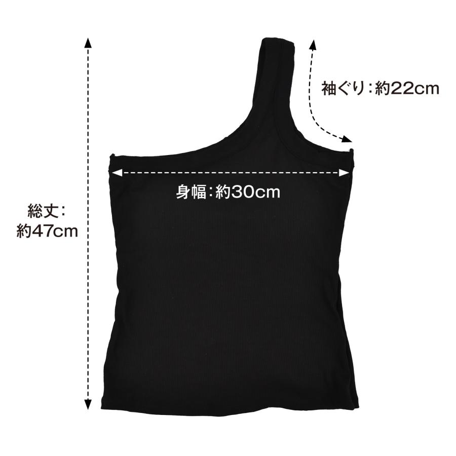 ワンショルダートップス カップ付き 一体型 ノンワイヤー リブ ワンショル フィットネス ヨガ ダンストップス/レディース/ストレッチ素材/黒 白/フリー EL59E02 |  | 09