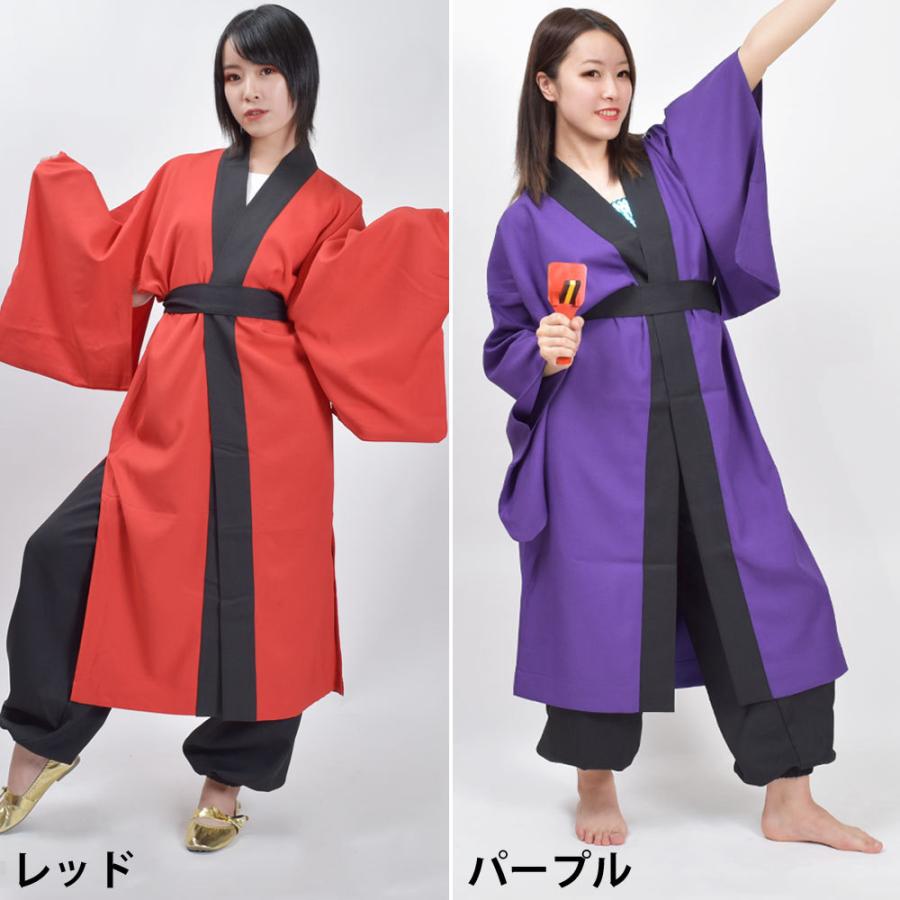 和風衣装 よさこいちりめん風長半纏 おどり 舞踊 ダンス 祭
