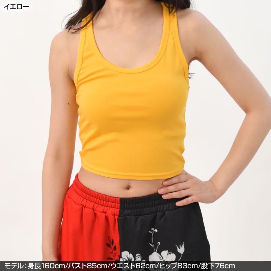 ダンス 衣装 トップス ショート丈タンクトップ タンク キャミ ショート