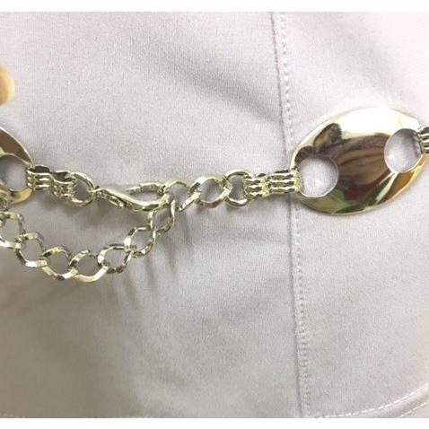 シルバーのサイケなチェーンベルト ワンピースに ドレス 各種ダンスに