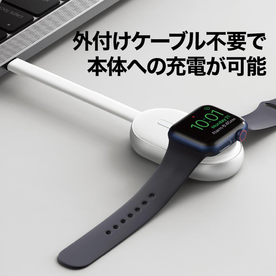 Apple Watch 充電器・ワイヤレスモバイルバッテリー 充電ケーブル一体型 コンパクト48g 磁気吸着 乗せるだけ急速充電 スタイリッシュ 日本初上陸｜hull-tsuhan｜09