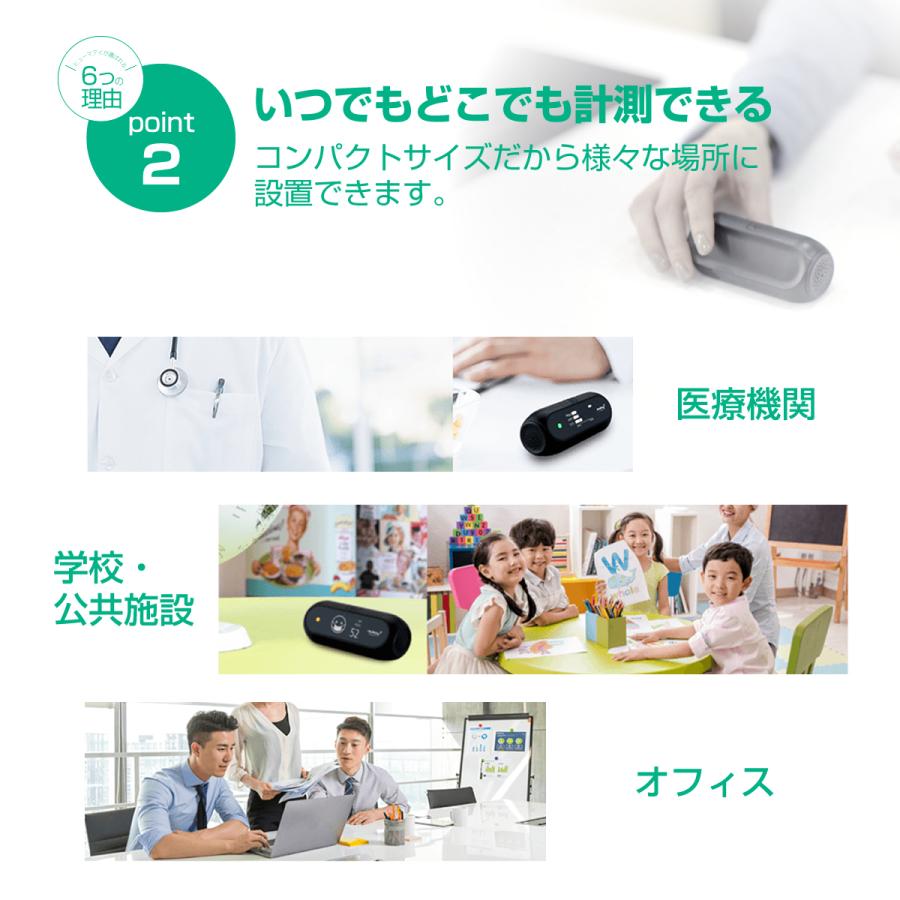 Huma-i ポータブル空気品質モニター いつでもどこでもCO2 VOC 粒子状